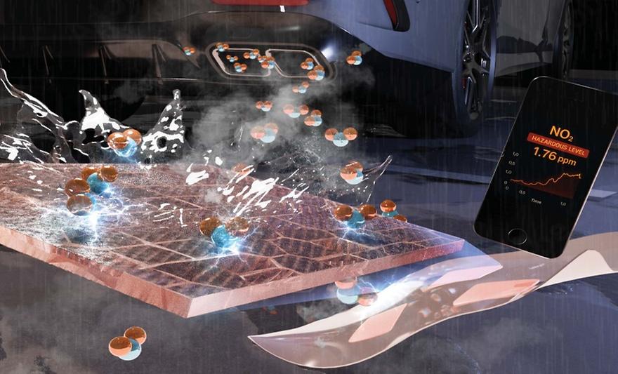 응용화학과 이준우 교수팀, 대기오염물질 더 민감하고 안정적으로 감지‥차세대 화학 센서 구현